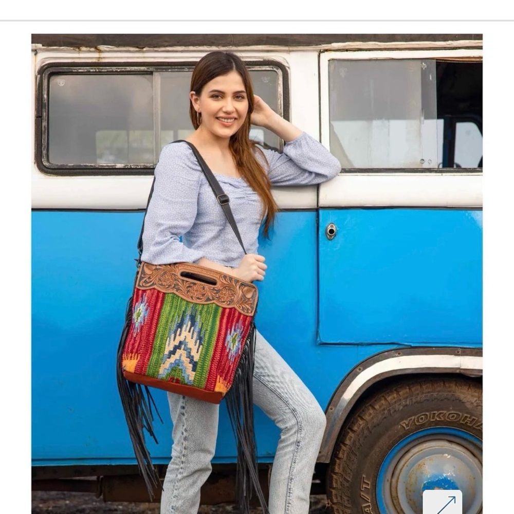 Myra Bag Multicolor Fringe Crossbody